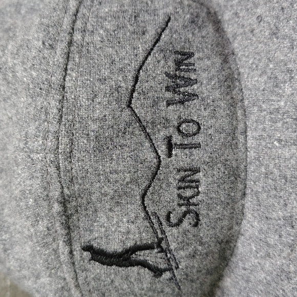 Bridger Bowl Montana Hat Cap Strap Back Gray Wool Nylon Panel Skin to Win - Picture 2 of 12